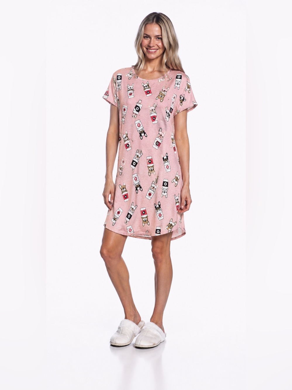 DKR Apparel Printed Night Shirt